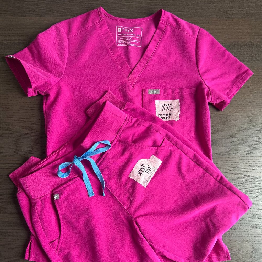 Figs Set XXS/XXSP Catarina High Zamora Raspberry Sorbet